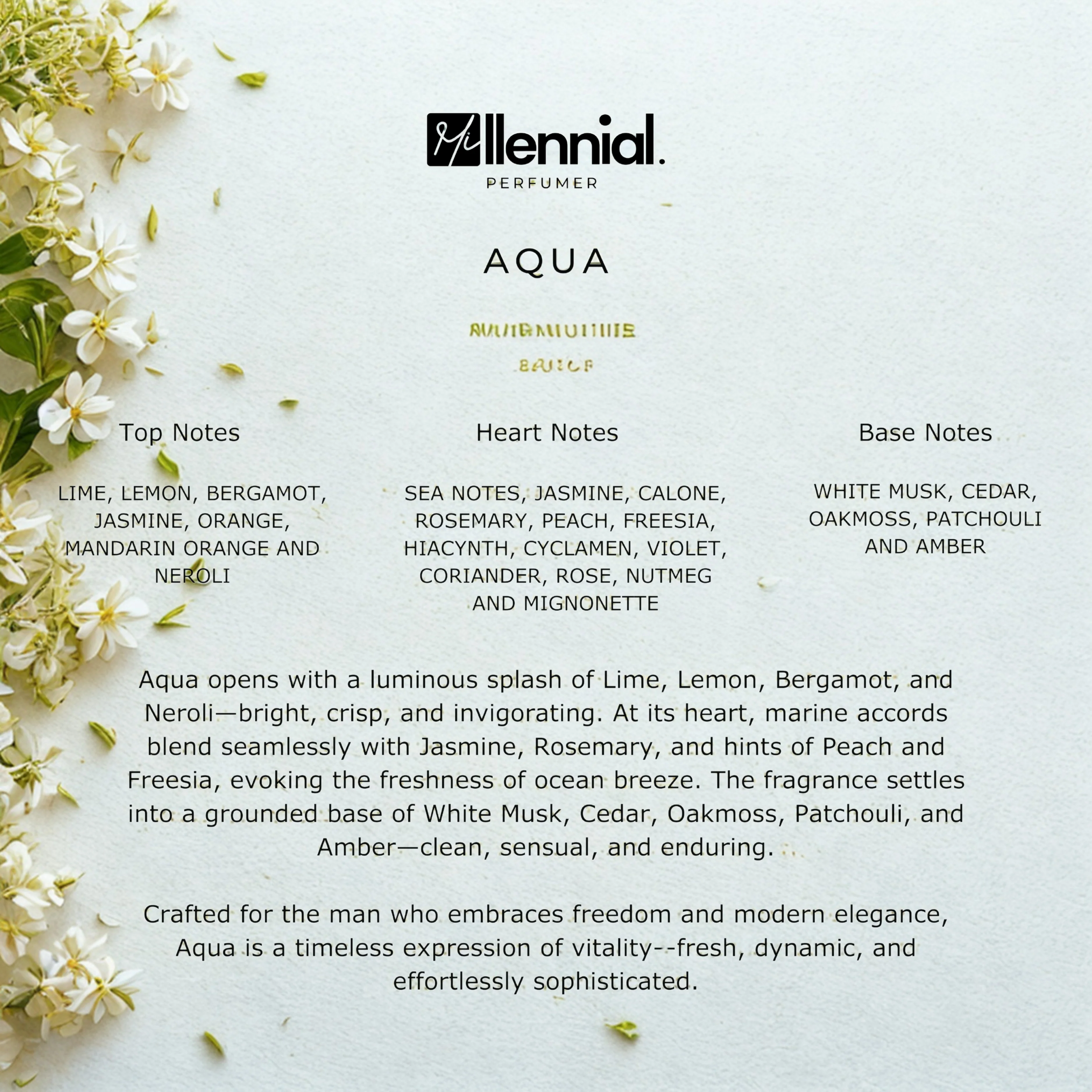 Millennial Perfumer™ – Aqua | Giorgioo Arrmani Acqua di Gio Type (Profile Match) | Fresh Citrusy & Aquatic with Sea Notes & White Musk | Timeless Aquatic Classic - Image 5