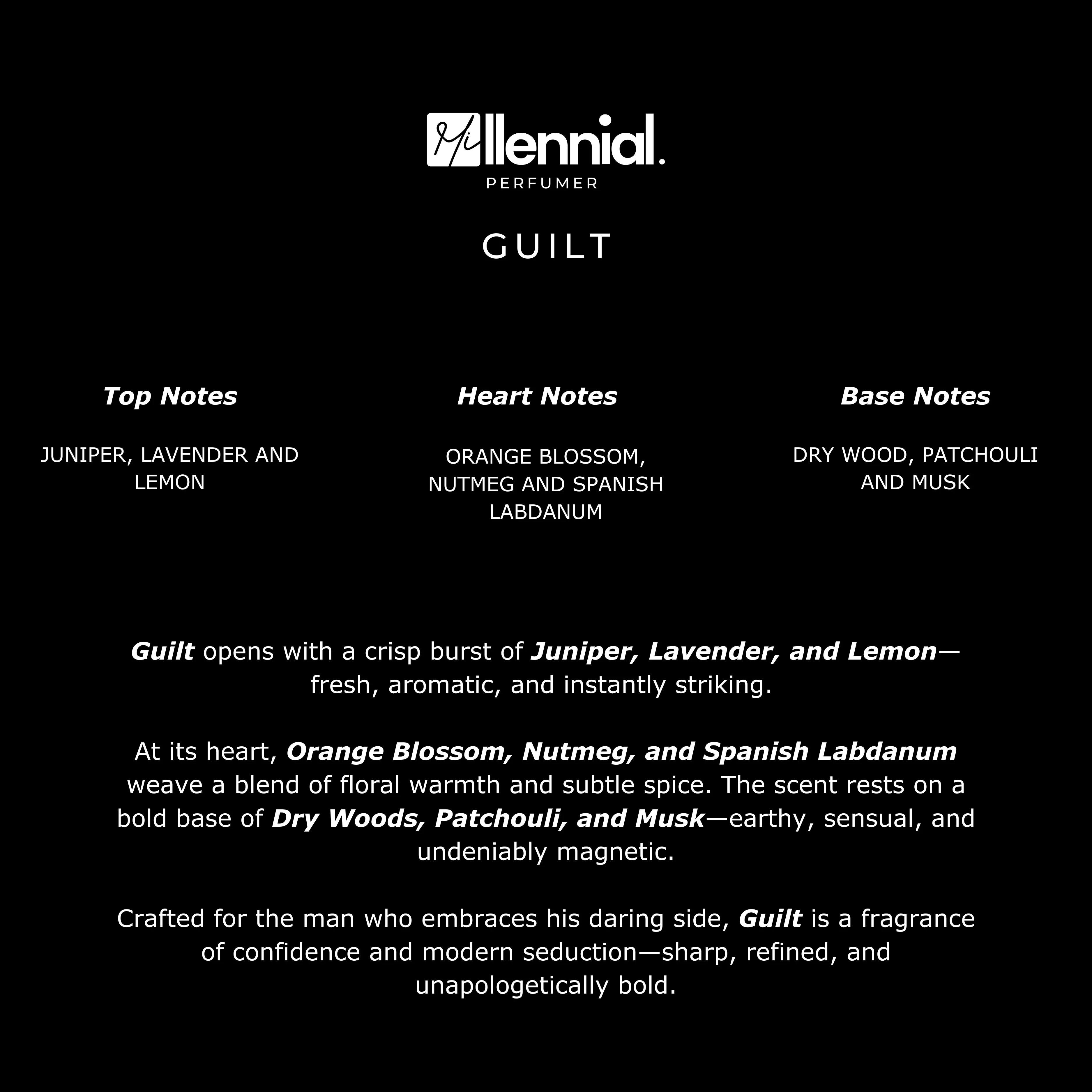 Millennial Perfumer™ – Guilt | Gucc Guilty Pour Homme Type (Profile Match) | Woody Aromatic | Confident Masculine Elegance - Image 6