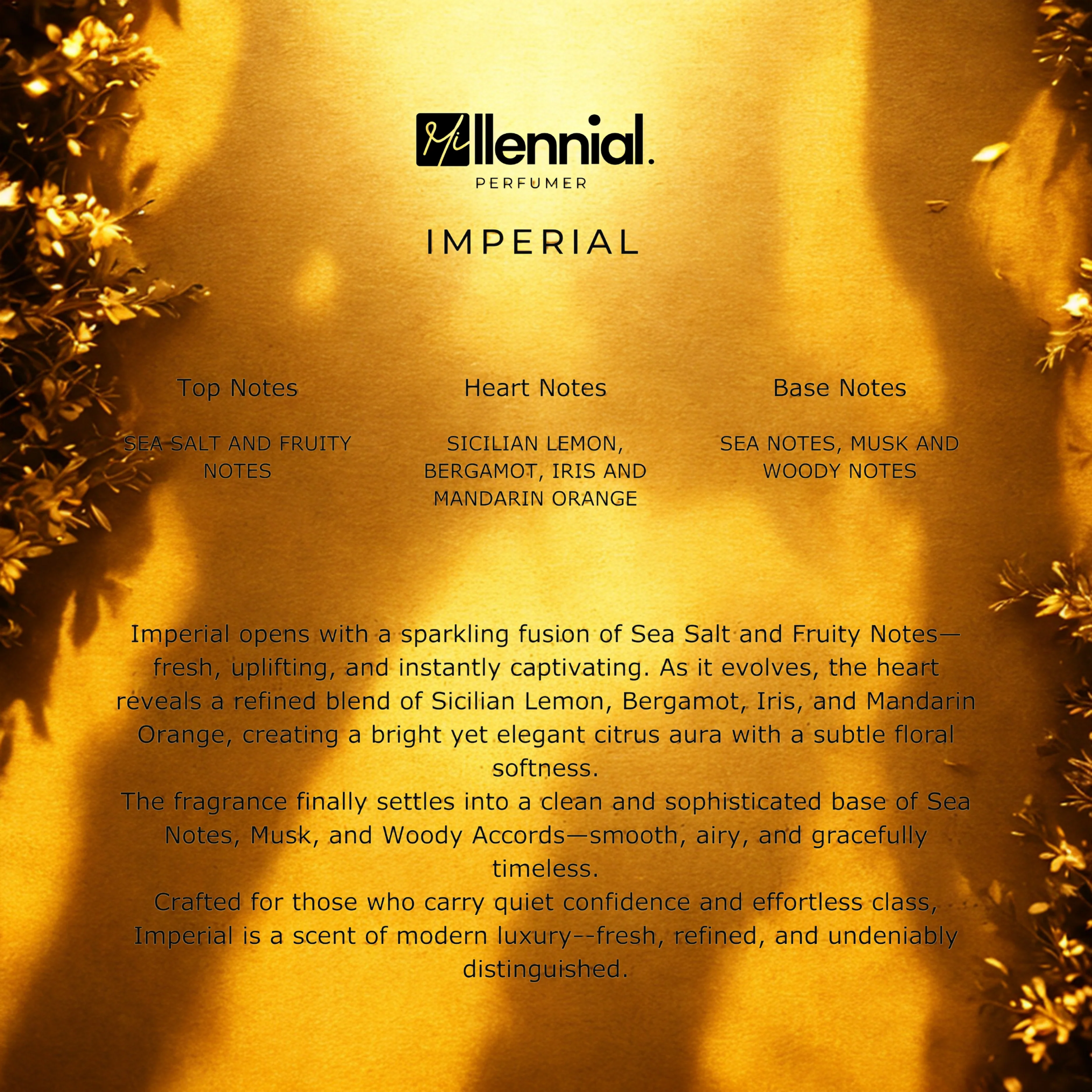Millennial Perfumer™ – Imperial | Creeed Millesime Imperial Type (Profile Match) | Fresh Marine Citrus | Long-Lasting Unisex Luxury - Image 6