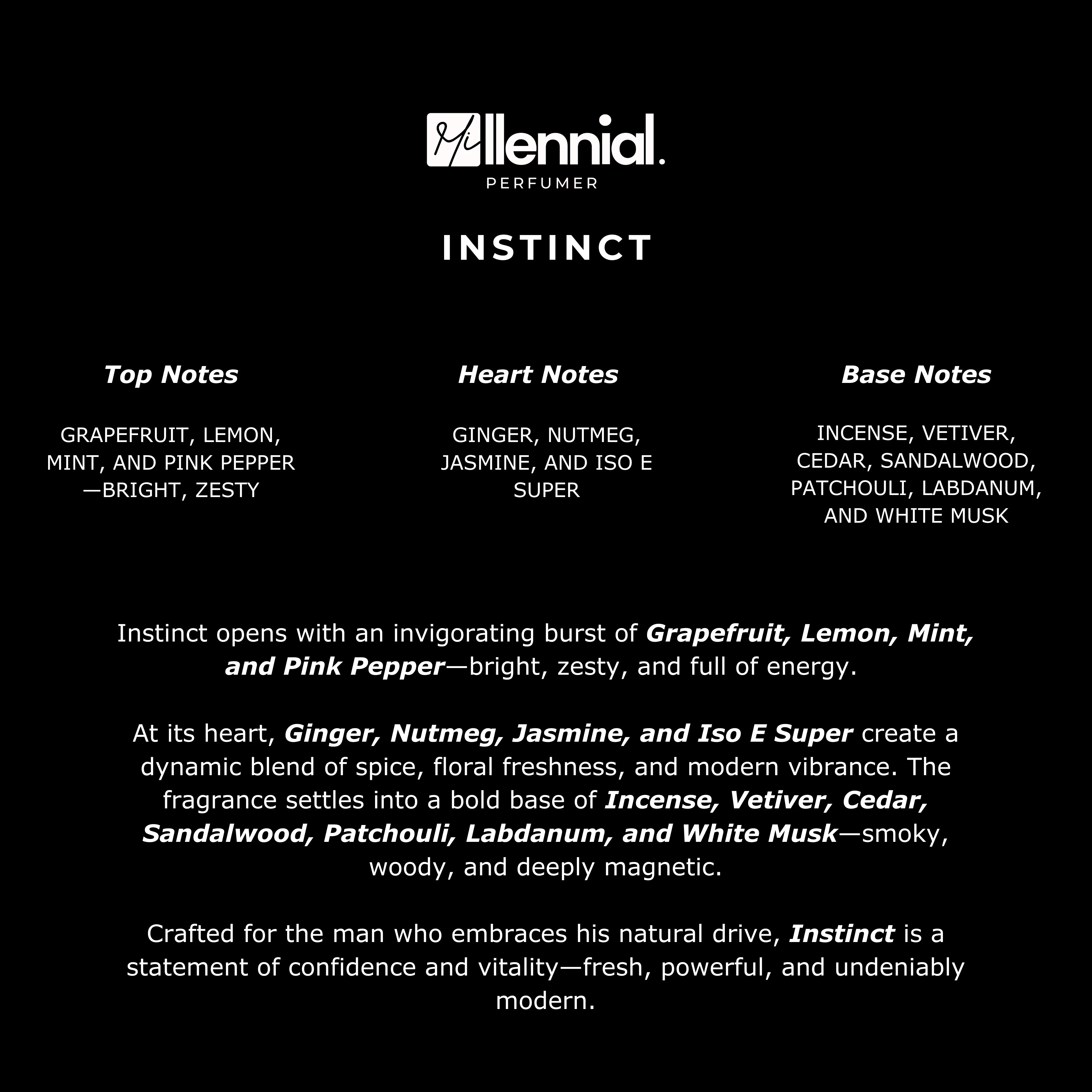 Millennial Perfumer™ – Instinct | Channel Bleu de Channel Type (Profile Match) | Woody Aromatic | Refined Masculine Signature - Image 5