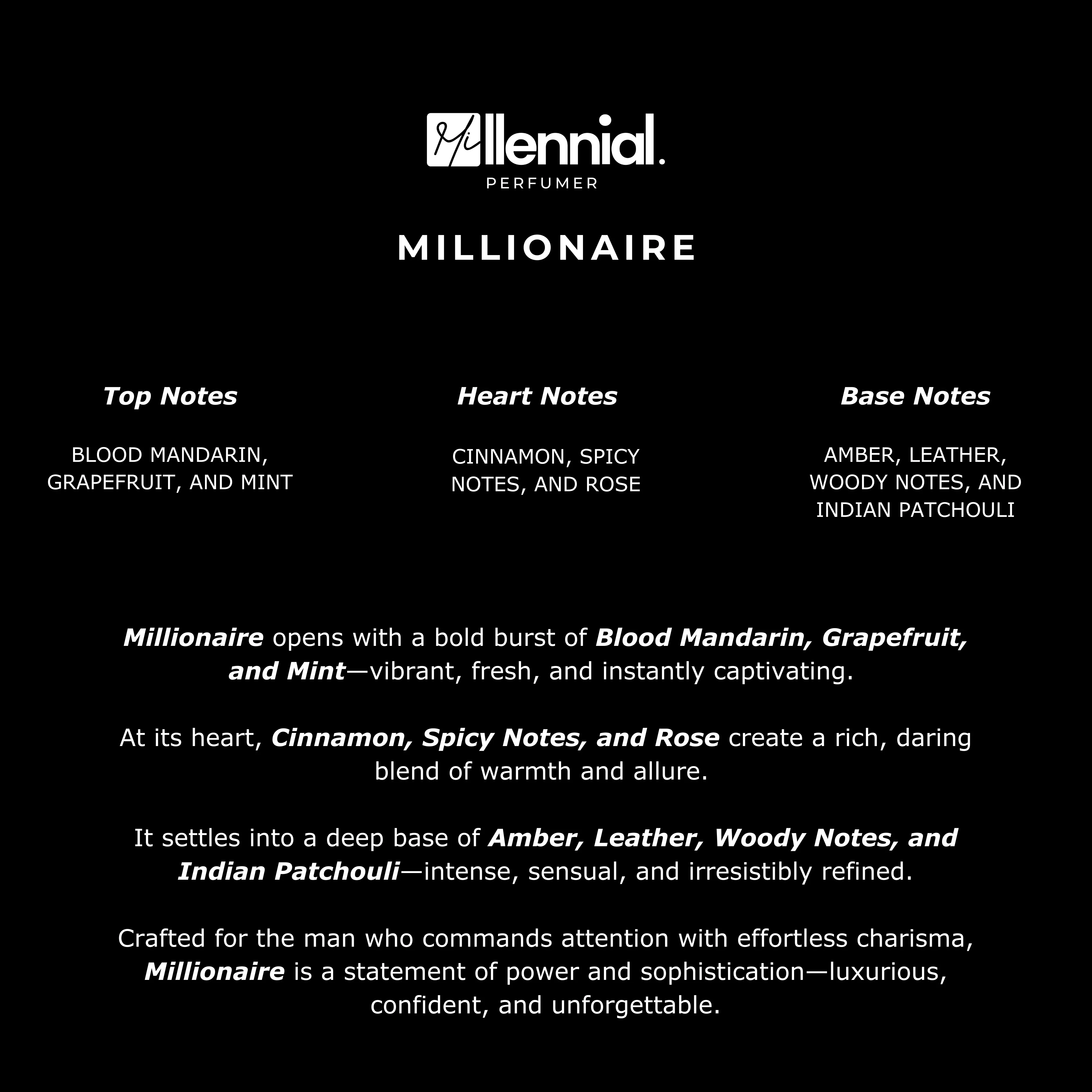 Millennial Perfumer™ – Millionaire | Pacco Robanne 1 Million Parfum Type (Profile Match) | Bold Warm Leather-Amber | Luxury Fragrance for Men - Image 6