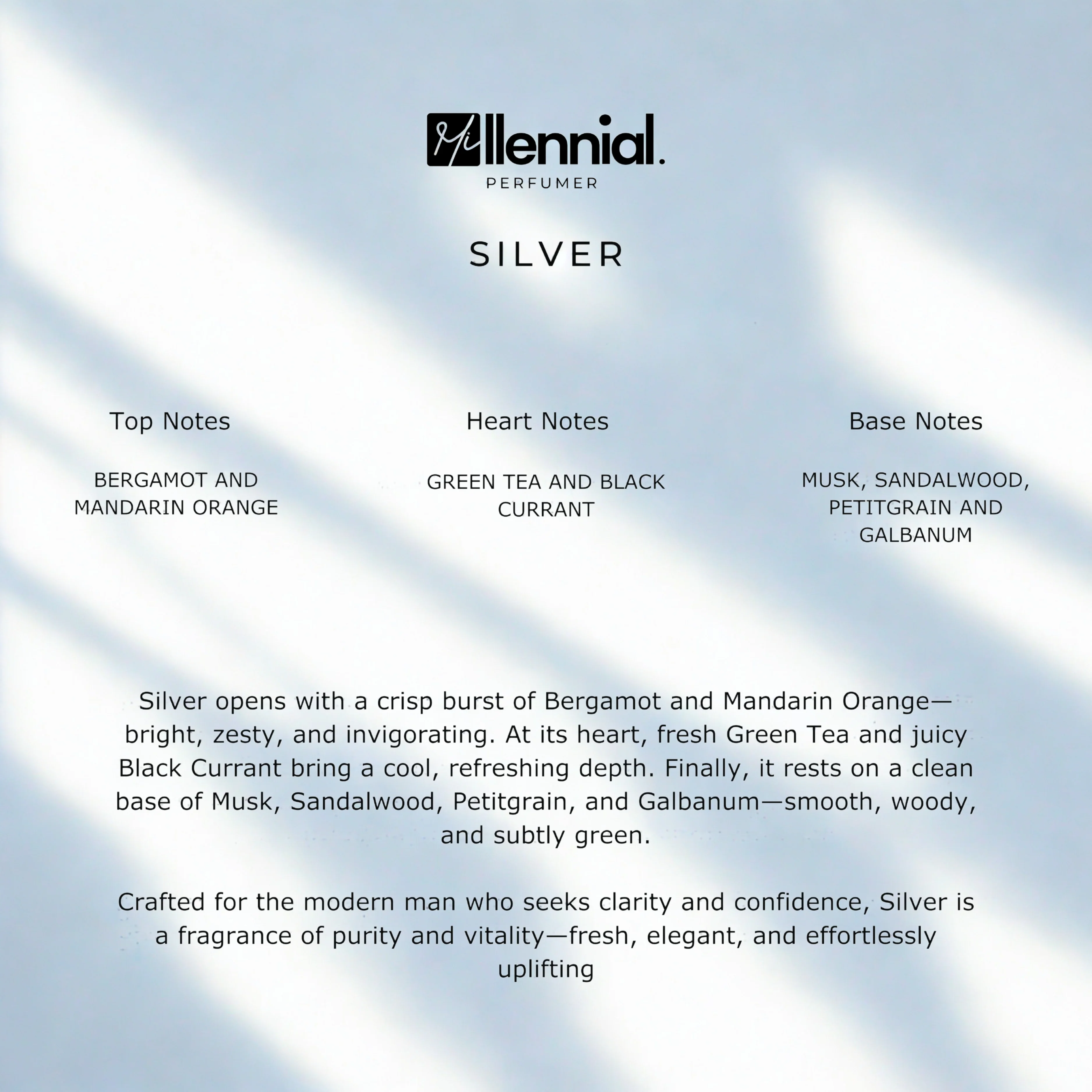 Millennial Perfumer™ – Silver | Creeed Silver Mountain Water Type (Profile Match) | Fresh Citrus & Green Tea | Crisp Alpine Luxury - Image 6
