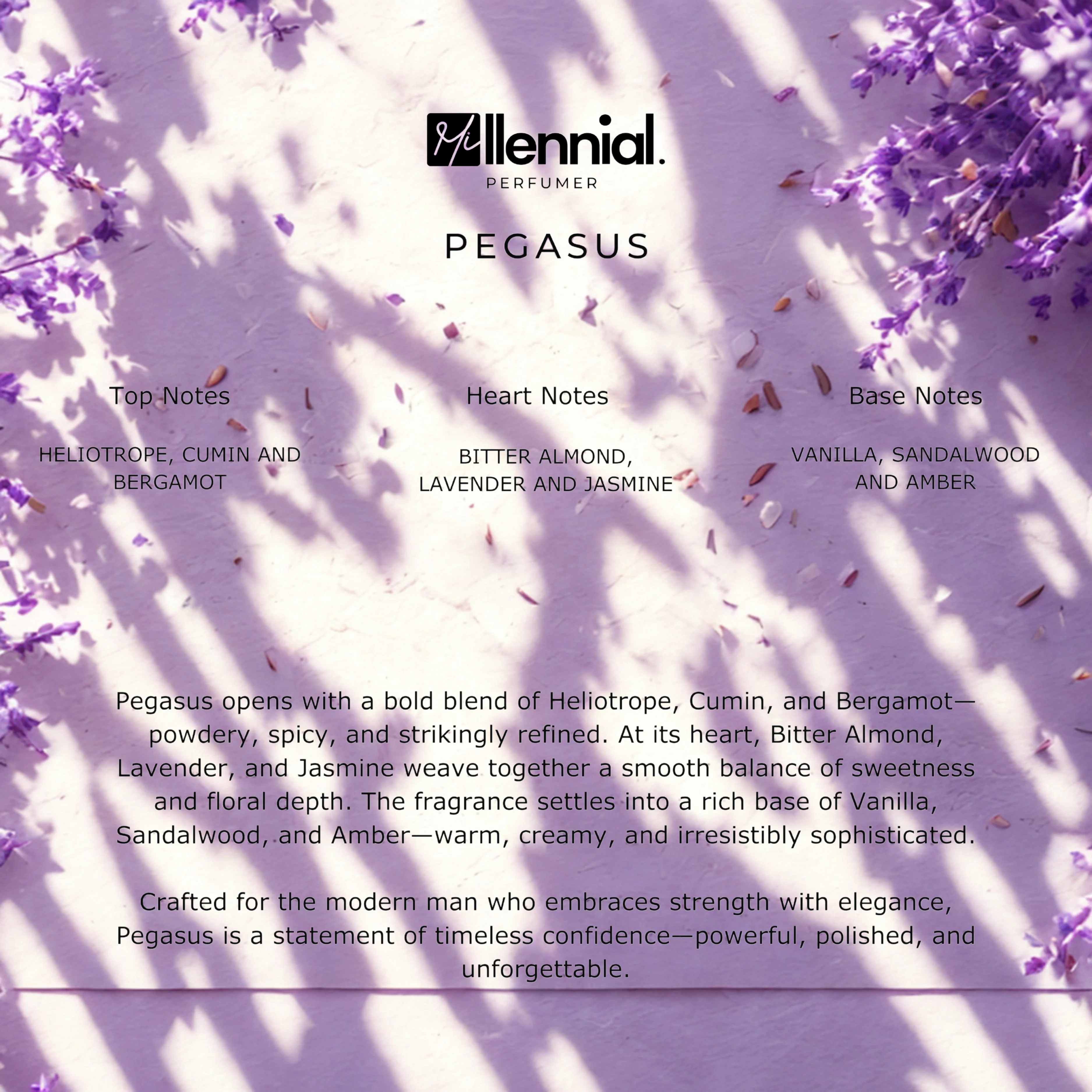 Millennial Perfumer™ – Pegasus | PDM Pegasus Type (Profile Match) | Warm Powdery & Aromatic with Heliotrope Vanilla & Almond | Elegant Masculine Warmth - Image 5