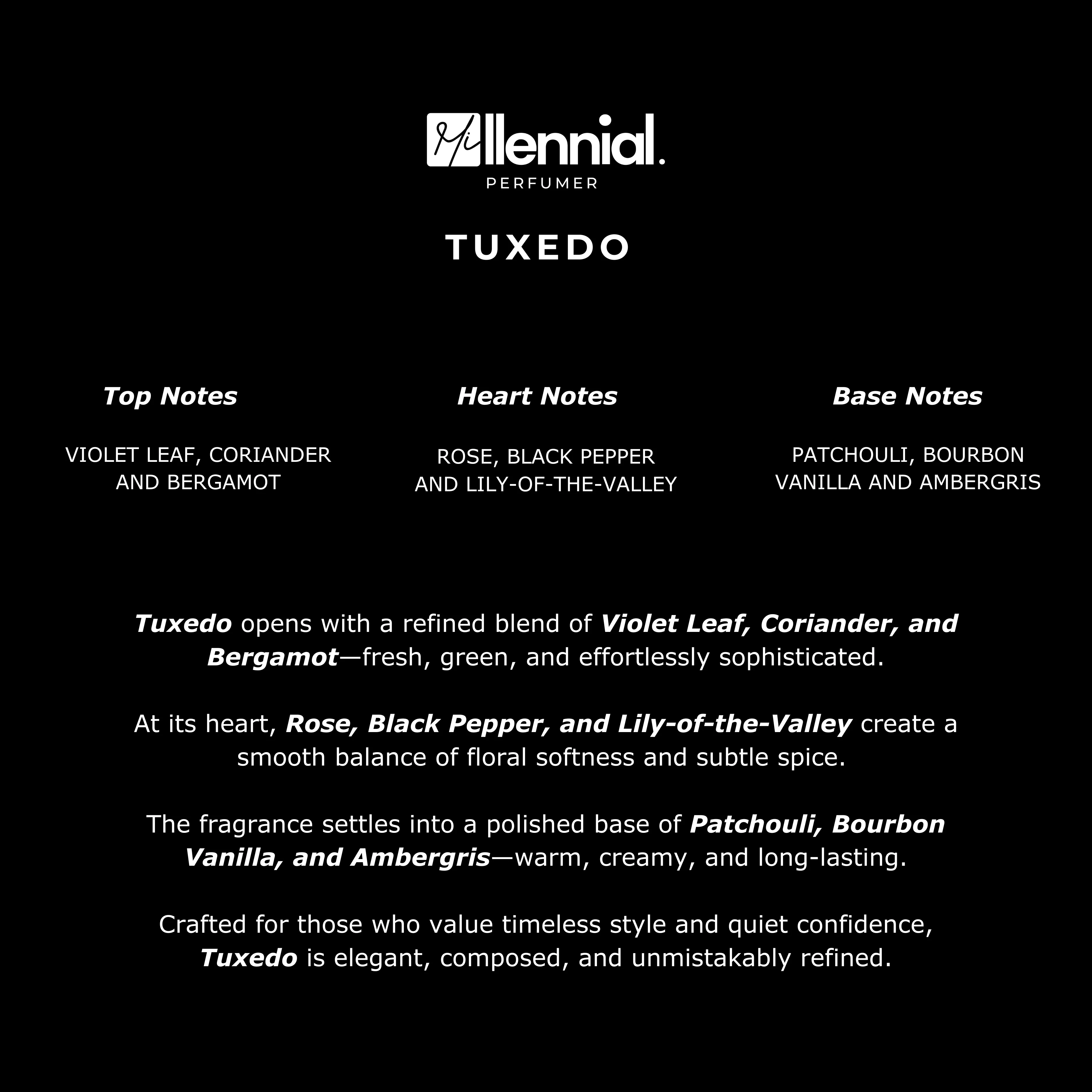 Millennial Perfumer™ – Tuxedo | YSL Tuxedo Type (profile matches) | Timeless Elegance, Tailored to Perfection - Image 6