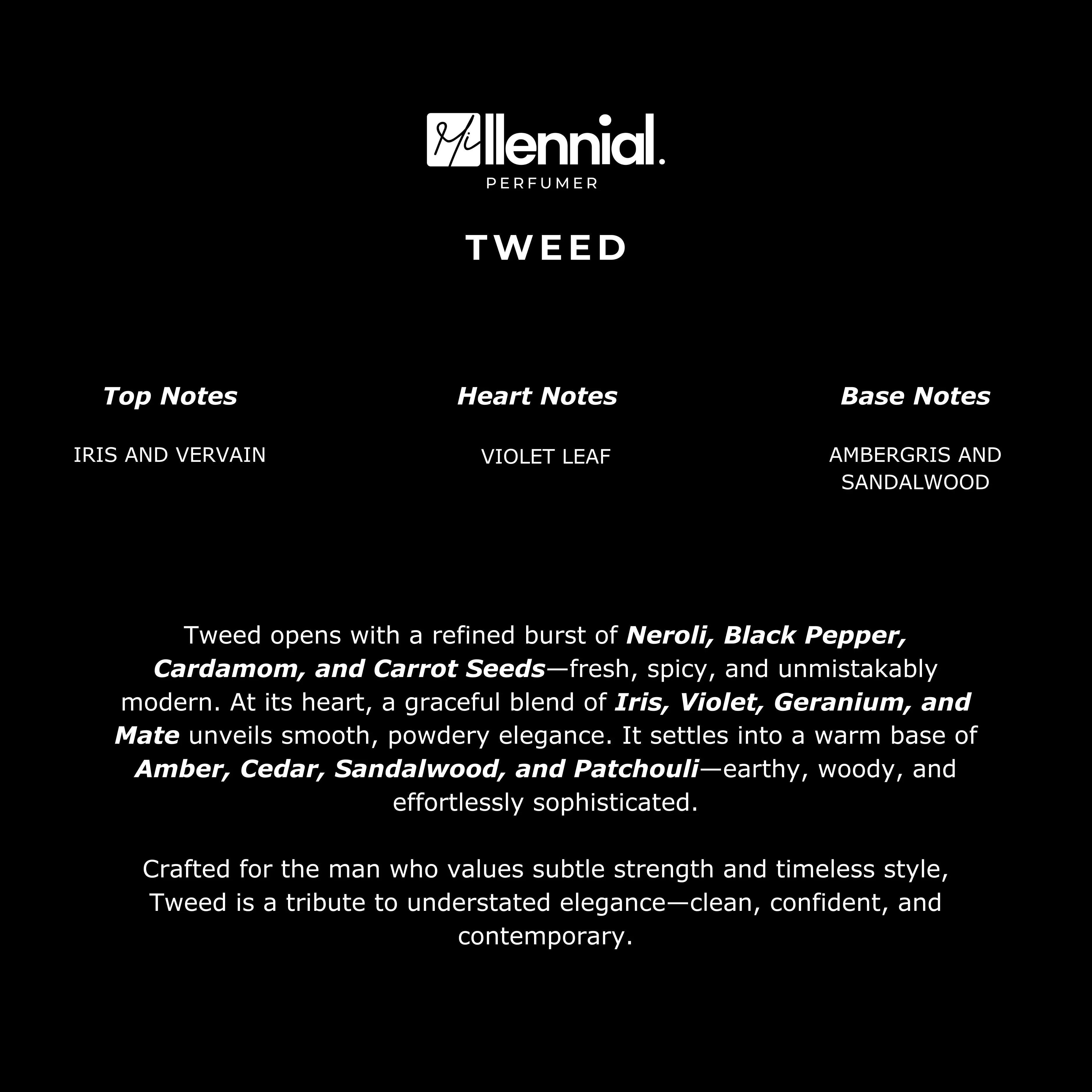 Millennial Perfumer™ – Tweed | Creeed Green Irish Tweed Type (Profile Match) | Powdery Woody Fresh | Timeless & Elegant Masculine Scent - Image 6