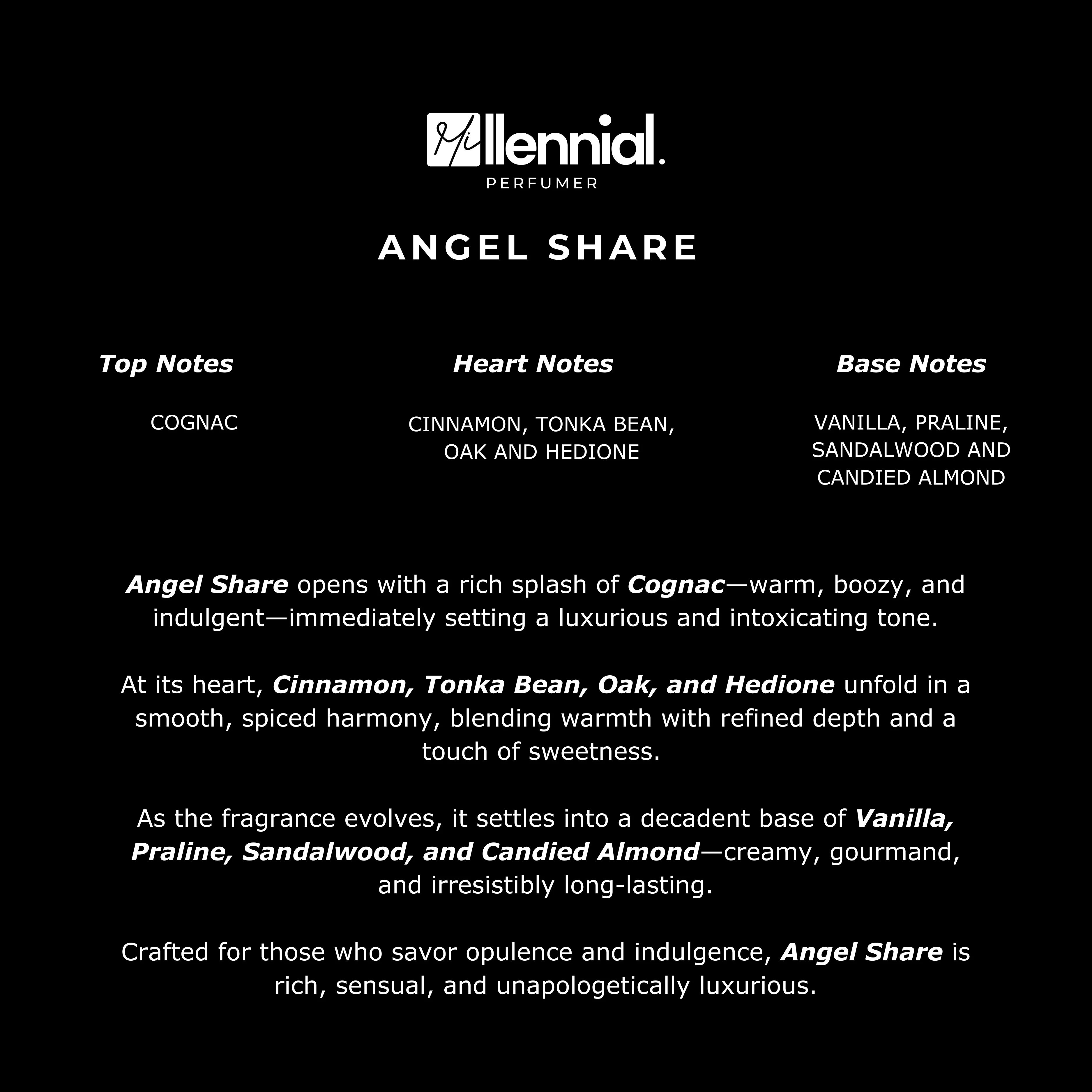 Millennial Perfumer™ – Angel Share | Killiian Angel Share Type (Profile Match) | Warm Amber Gourmand | Luxury Fragrance for Men - Image 6