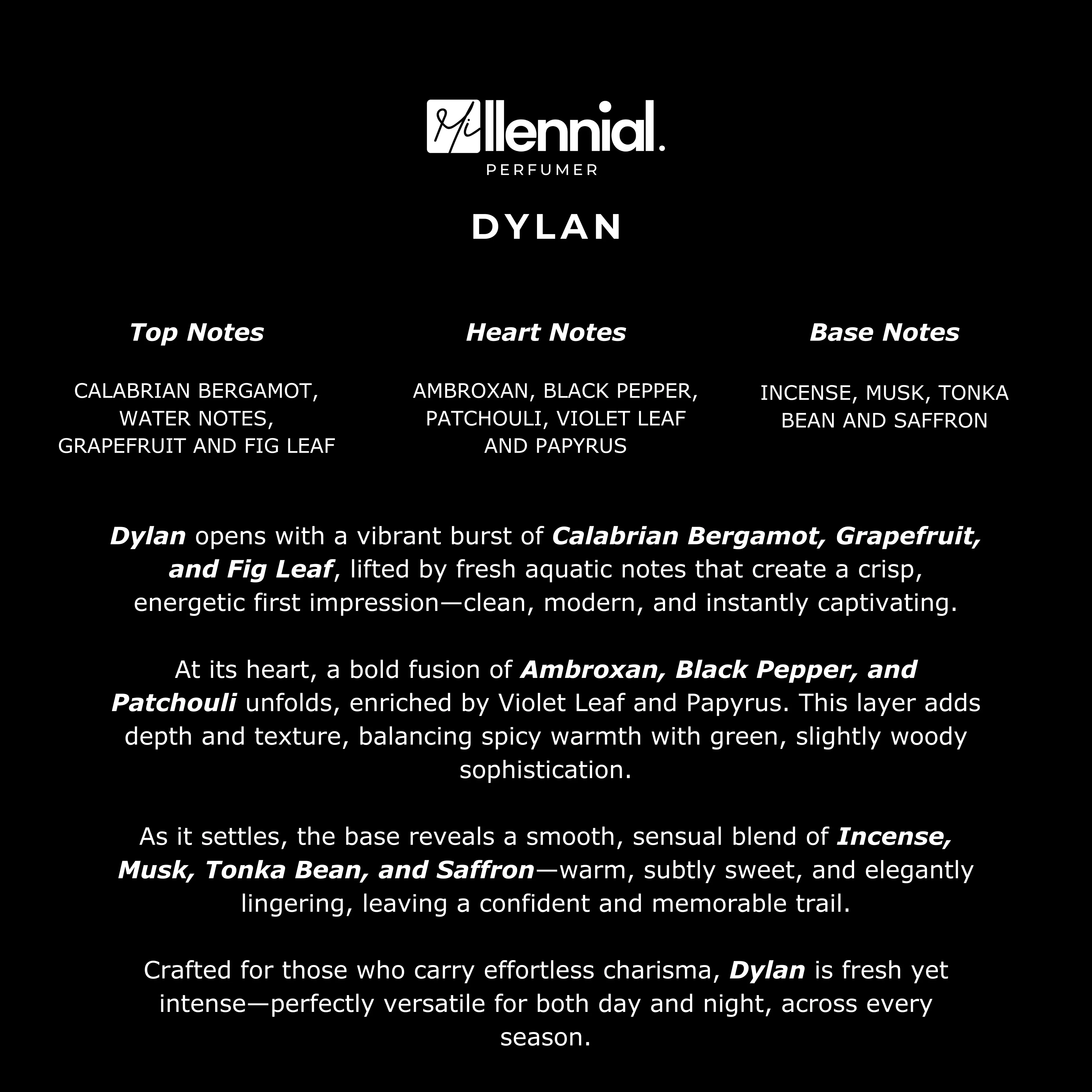Millennial Perfumer™ – Dylan | Versaace Dylan Blue Type (Profile Match) | Fresh Citrus, Aquatic Notes & Ambroxan Woods | Modern Masculine Freshness - Image 6