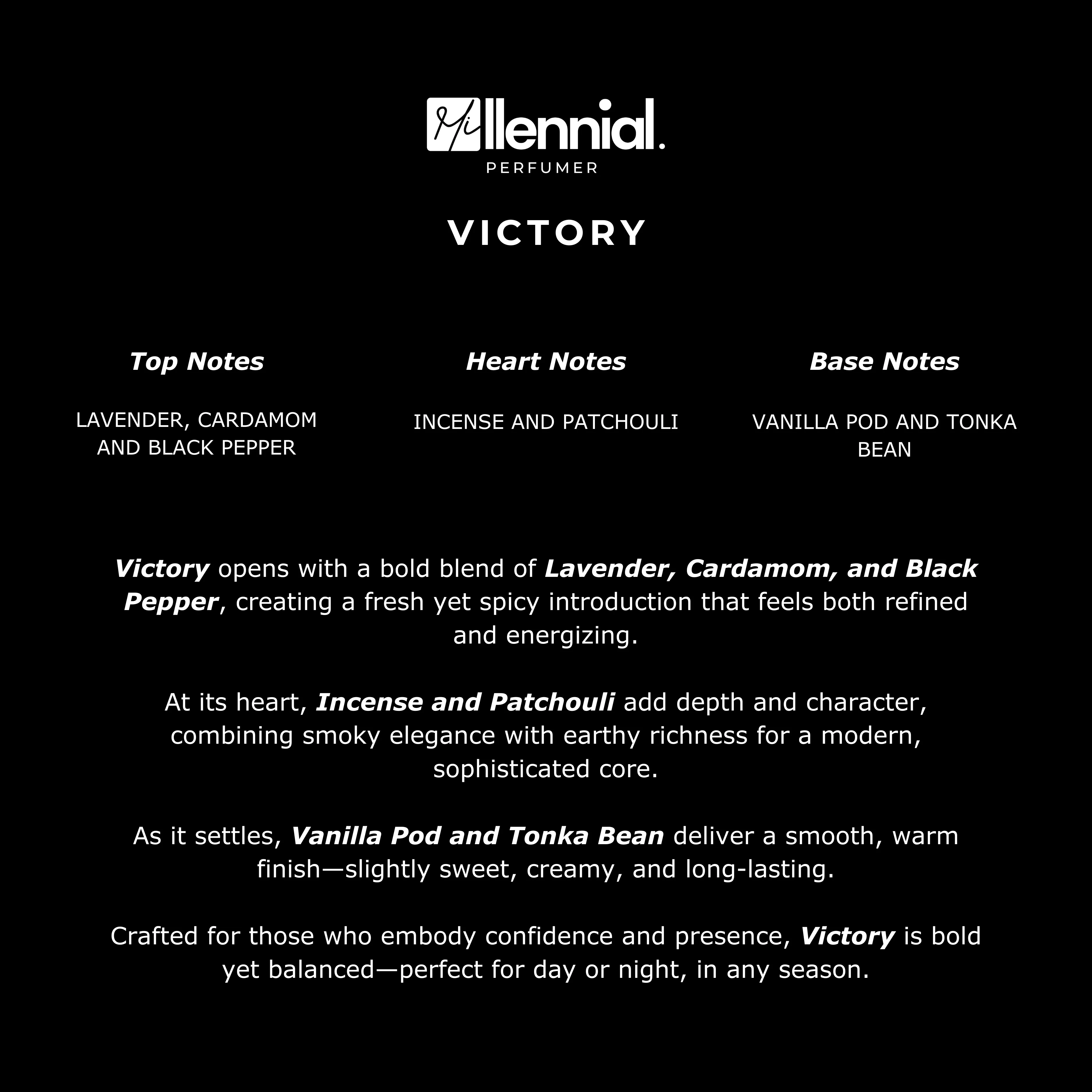 Millennial Perfumer™ – Victory | Pacco Robanne Invictus Victory Elixir Type (Profile Match) | Spiced Lavender, Smoky Incense & Creamy Vanilla Woods | Bold Signature Intensity - Image 6